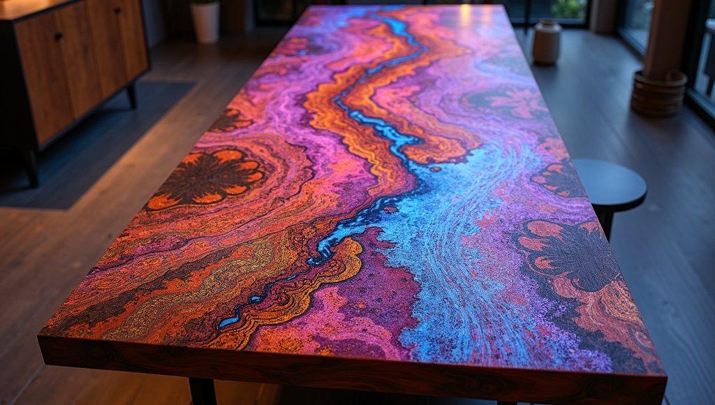Узнайте как технология УФ-печати превращает обычные деревянные столы в уникальные арт-объекты. Фотографическое качество, износостойкость и индивидуальный дизайн для дома и бизнеса.
