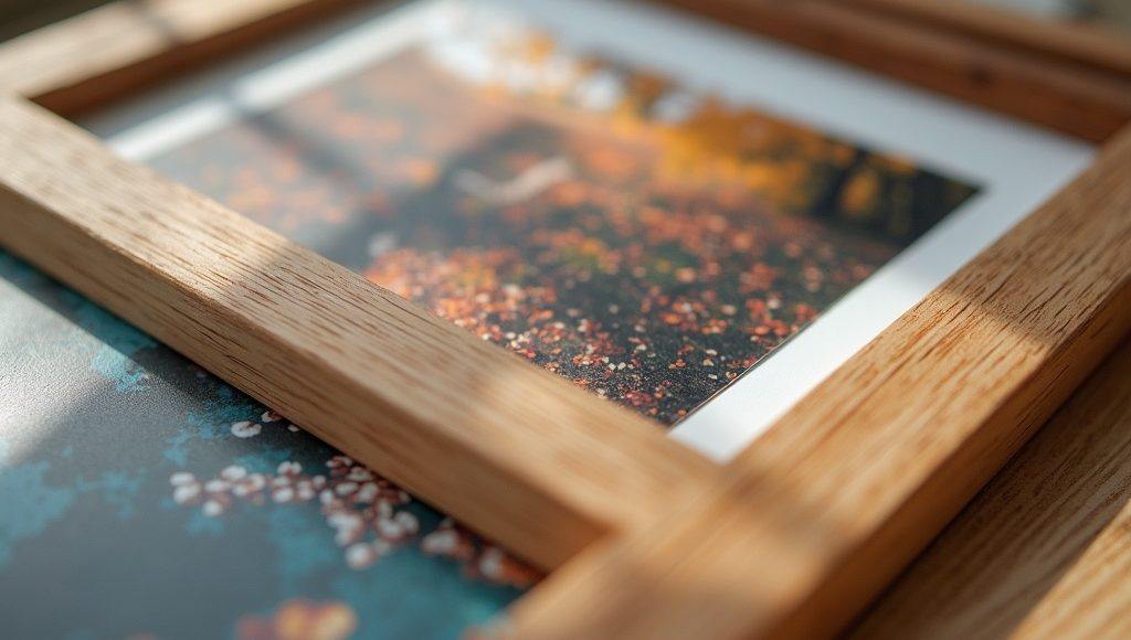 Технология УФ-печати напрямую по дереву от компании «Моя печать». Высокая стойкость изображения, экологичность и полный производственный цикл для создания персонализированных фоторамок.